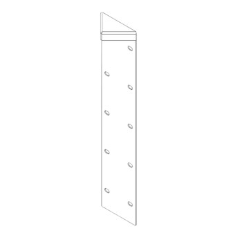 hjørneprofil Cortenstål 180° 50 cm