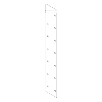 hjørneprofil Cortenstål 180° 70 cm