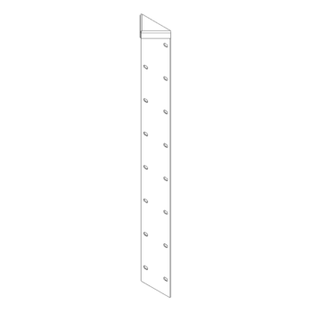 hjørneprofil Cortenstål 180° 80 cm