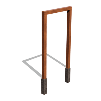 Pergola af cortenstål lige 150 cm