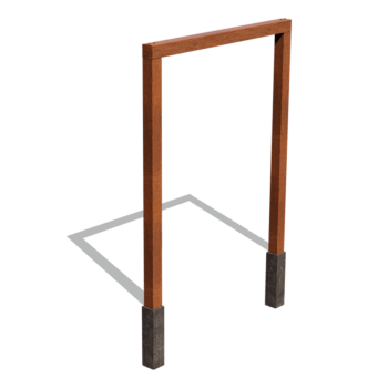Pergola af cortenstål lige 200 cm