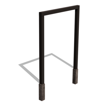 Pergola af pulverlakeret stål lige 200 cm