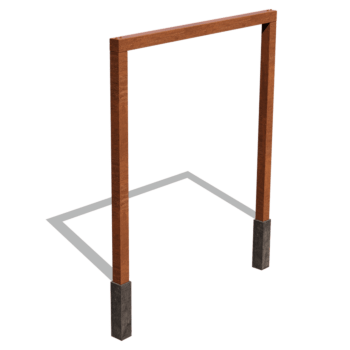Pergola af cortenstål lige 250 cm