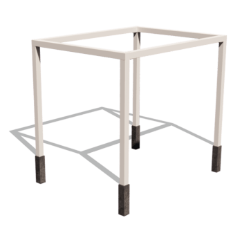 Pergola af pulverlakeret stål model firkantet 324 x 250 cm