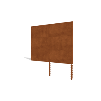 Hegn af cortenstål H3 sæt 252 cm
