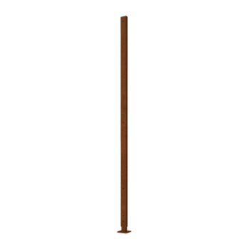 stolpe lige flad fod Corten-stål med 190 x 6 x 3 cm