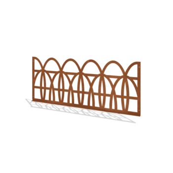 Hegn ornamental af cortenstål T 149 x 60 cm