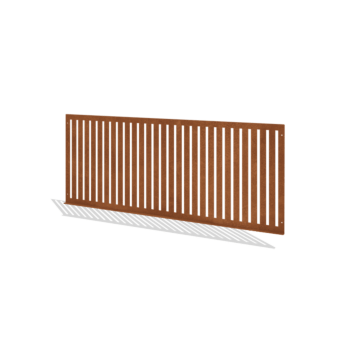 Hegn ornamental af cortenstål S 149 x 60 cm