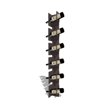 Vinreol af pulverlakeret stål Veneto 123 cm