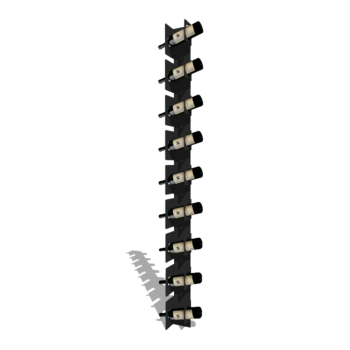 Vinreol af pulverlakeret stål Veneto 186 cm