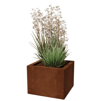 Cortenstål plantekasse - Firkant - 40 x 40 cm