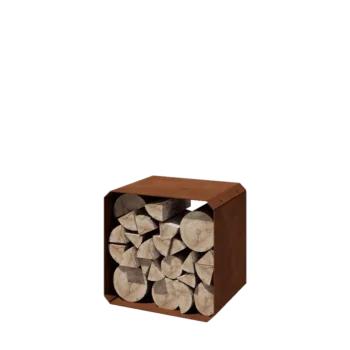 Cortenstål brændestativ - Colorado 1 stykke - 40 x 40 x 40 cm