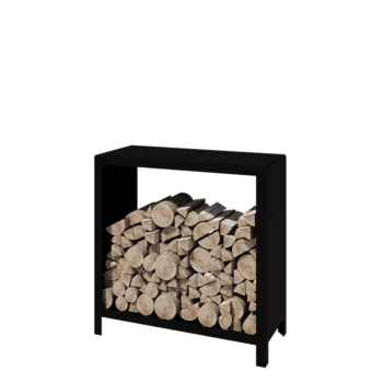 Stål brændestativ - Indiana - 100 x 40 x 100 cm - RAL9005 mat (sort)