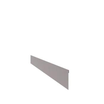 Bedkant i galvaniseret stål - Knust - Højde 13 cm - 240 cm