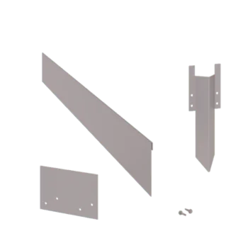 Bedkant i galvaniseret stål - Knust - Højde 13 cm - Komplet sæt 15 meter