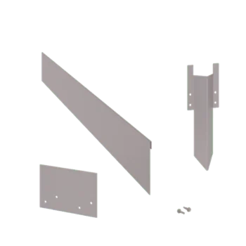Bedkant i galvaniseret stål - Knust - Højde 13 cm - Komplet sæt 24 meter