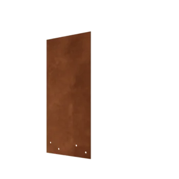 Cortenstål forbindelsesplade - Lige ud - Bedkantens højde 45 cm