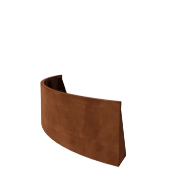 Cortenstål støttemur - Udvendig kurve - 150 x 150 x 50 cm