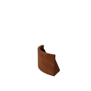 Cortenstål støttemur - Udvendig kurve - 50 x 50 x 30 cm