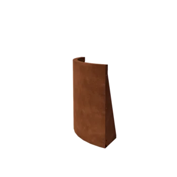 Cortenstål støttemur - Udvendig kurve - 50 x 50 x 60 cm