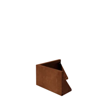 Cortenstål støttemur - Udvendigt hjørne - 50 x 50 x 30 cm