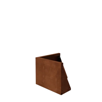 Cortenstål støttemur - Udvendigt hjørne - 50 x 50 x 40 cm