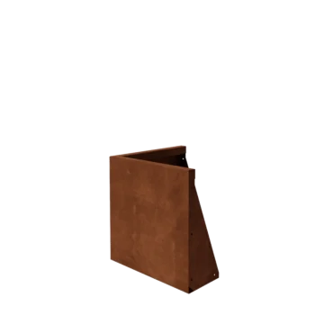 Cortenstål støttemur - Udvendigt hjørne - 50 x 50 x 50 cm