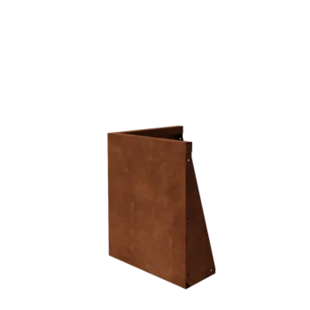 Cortenstål støttemur - Udvendigt hjørne - 50 x 50 x 60 cm