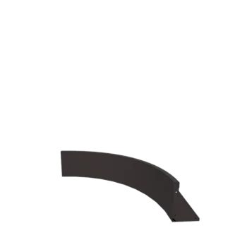 Stål støttemur - Indvendig kurve - 100 x 100 x 30 cm - Andre RAL-farve