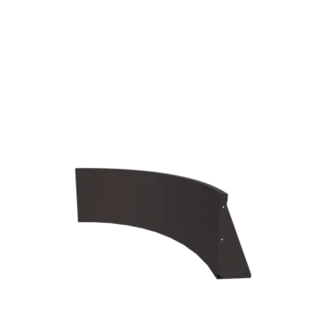 Stål støttemur - Udvendig kurve - 100 x 100 x 50 cm - RAL7016 matt (antracitgrå)