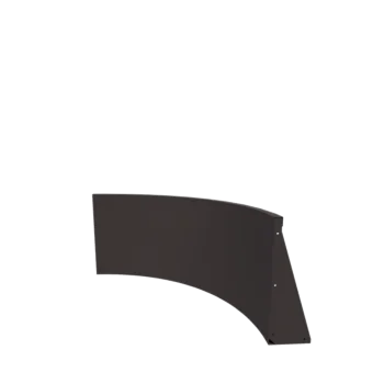 Stål støttemur - Indvendig kurve - 100 x 100 x 60 cm - RAL7016 mat (antracitgrå)