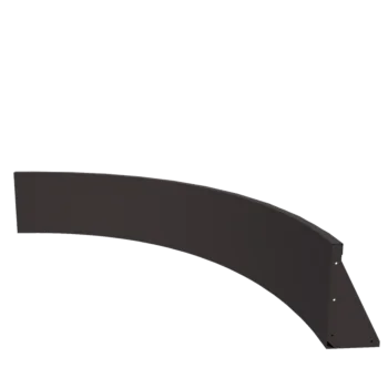 Stål støttemur - Indvendig kurve - 150 x 150 x 40 cm - Andre RAL-farve