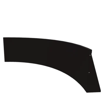 Stål støttemur - Indvendig kurve - 150 x 150 x 60 cm - RAL9005 mat (sort)