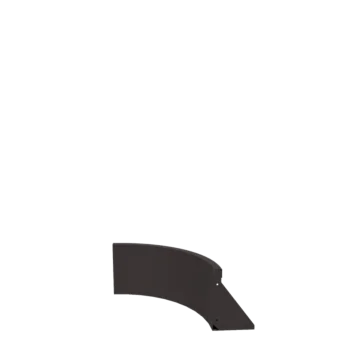 Stål støttemur - Indvendig kurve - 50 x 50 x 30 cm - RAL7016 mat (antracitgrå)