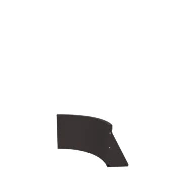 Stål støttemur - Indvendig kurve - 50 x 50 x 40 cm - RAL7016 mat (antracitgrå)