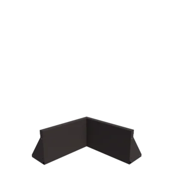 Stål støttemur - Indvendigt hjørne - 50 x 50 x 30 cm - Andre RAL-farve