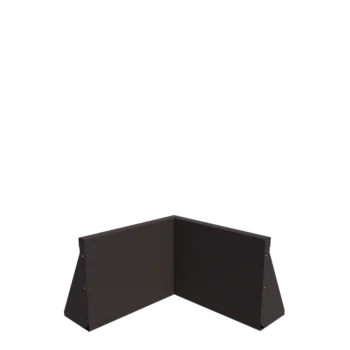 Stål støttemur - Indvendigt hjørne - 50 x 50 x 40 cm - Andre RAL-farve