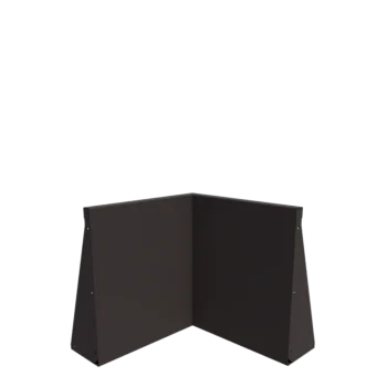 Stål støttemur - Indvendigt hjørne - 50 x 50 x 60 cm - Andre RAL-farve