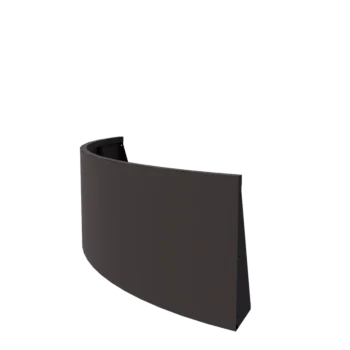 Stål støttemur - Udvendig kurve - 150 x 150 x 60 cm - RAL7016 mat (antracitgrå)