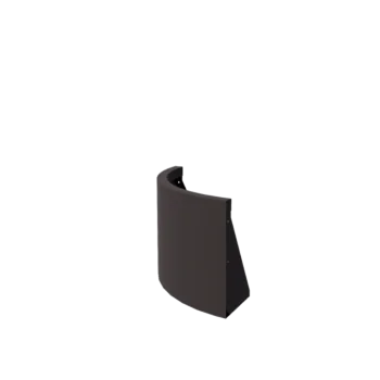 Stål støttemur - Udvendig kurve - 50 x 50 x 40 cm - Andre RAL-farve