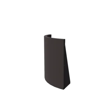 Stål støttemur - Udvendig kurve - 50 x 50 x 60 cm - Andre RAL-farve