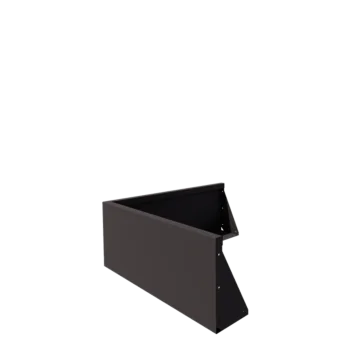 Stål støttemur - Udvendigt hjørne - 100 x 100 x 40 cm - Andre RAL-farve