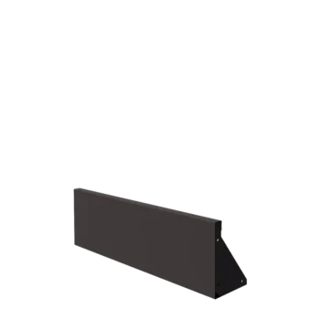 Stål støttemur - Lige ud - 100 x 30 cm - Andre RAL-farve