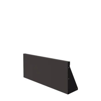 Stål støttemur - Lige ud - 100 x 40 cm - Andre RAL-farve