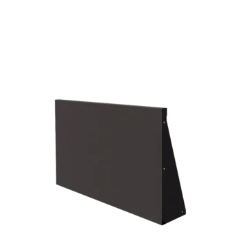 Stål støttemur - Lige ud - 100 x 60 cm - RAL7016 mat (antracitgrå)