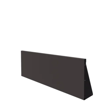 Stål støttemur - Lige ud - 150 x 50 cm - RAL7016 mat (antracitgrå)