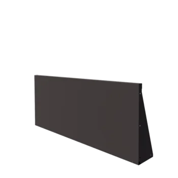 Stål støttemur - Lige ud - 150 x 60 cm - RAL7016 mat (antracitgrå)