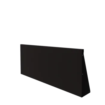 Stål støttemur - Lige ud - 150 x 60 cm - RAL9005 mat (sort)