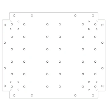 Bundplade i galvaniseret stål - 50 x 60 cm