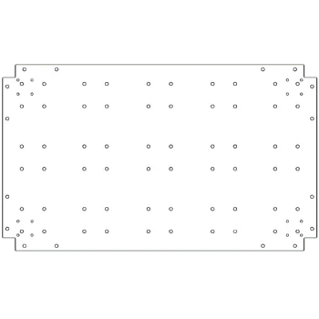 Bundplade i galvaniseret stål - 60 x 100 cm